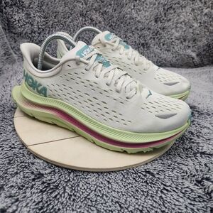 Hoka One One Kawana White Green Athletic Running Shoes Women’s Size 9